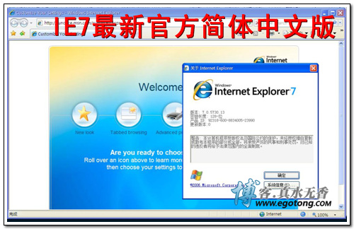 最新Internet Explorer V7.0.5730.13 官方简体中文版