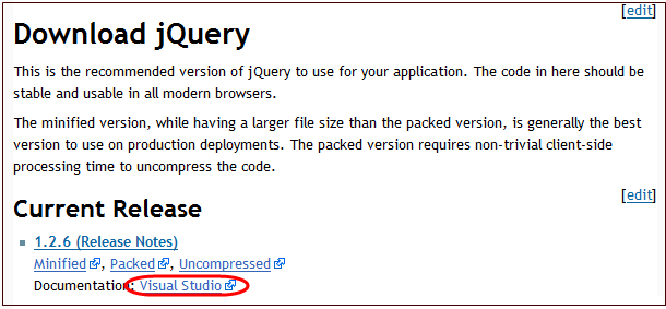 Visual Studio中的jQuery智能提示设置方法