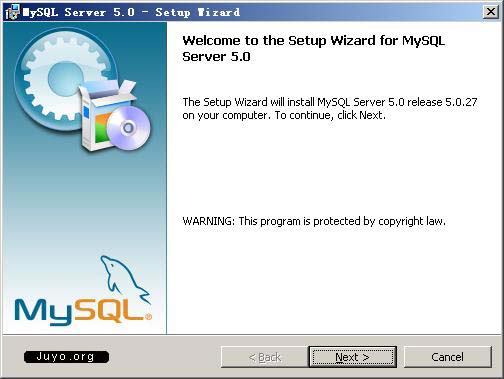 win2003 MySQL5安装图文教程与设置方法