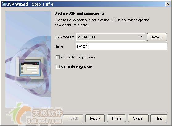 JBuilder2005实战JSP之切换控制 图文步骤