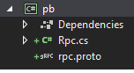 .NET C# protobuf自动更新cs文件